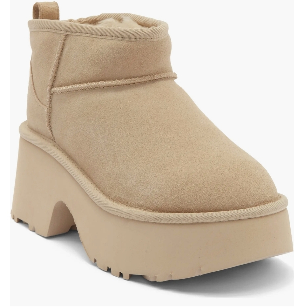 UGG Women's Cream Platform Ankle Boots